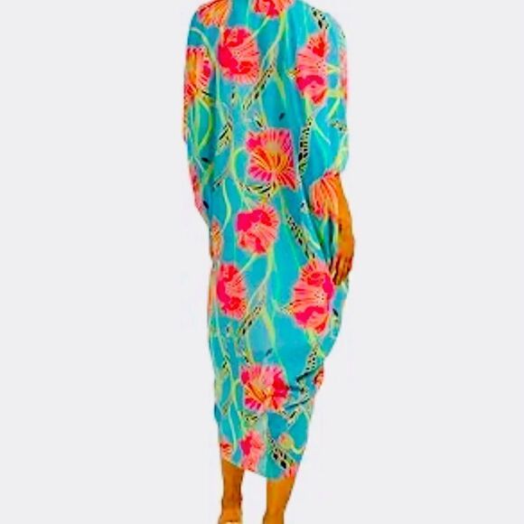 NWT Trina Turk Women's Floral Ruched Size S - Picture 2 of 2